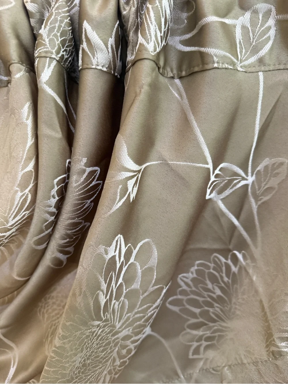 A pair of Sage Floral Window Valance - Home Accents